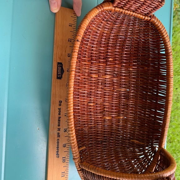 Wicker Rattan Turkey Woven Basket Display Farm House Style Vintage - Picture 5 of 8